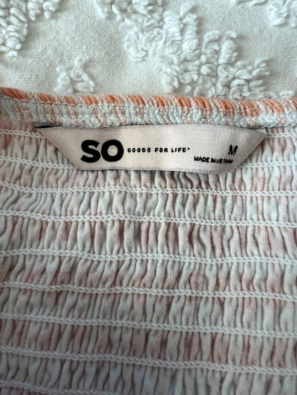 Smocked Gingham Crop Top | Size Medium | Cottagecore Festival Picnic Core - Picture 3 of 7